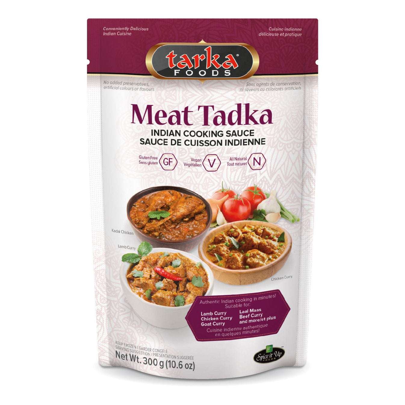 Meat Tadka Indian Cooking Sauce - 300g – Spice it Up Foods / Tarka Foods